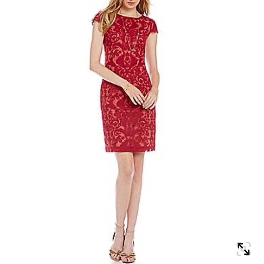 Katherine Kelly Meredith Embroidered Organza Dress